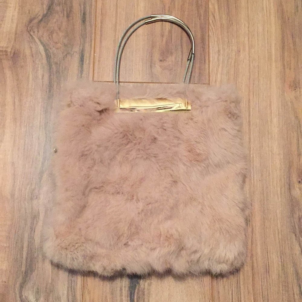 Pink Fur Bag
